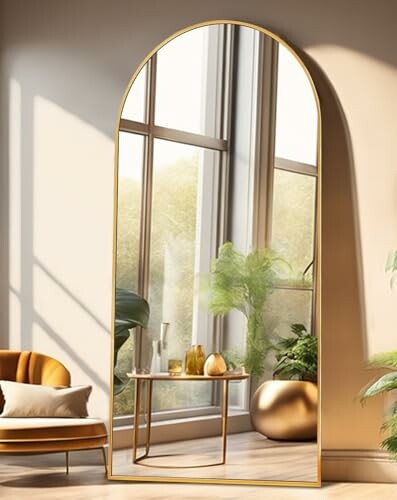 ITSRG Full Length Gold Floor Mirror